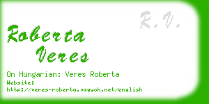 roberta veres business card